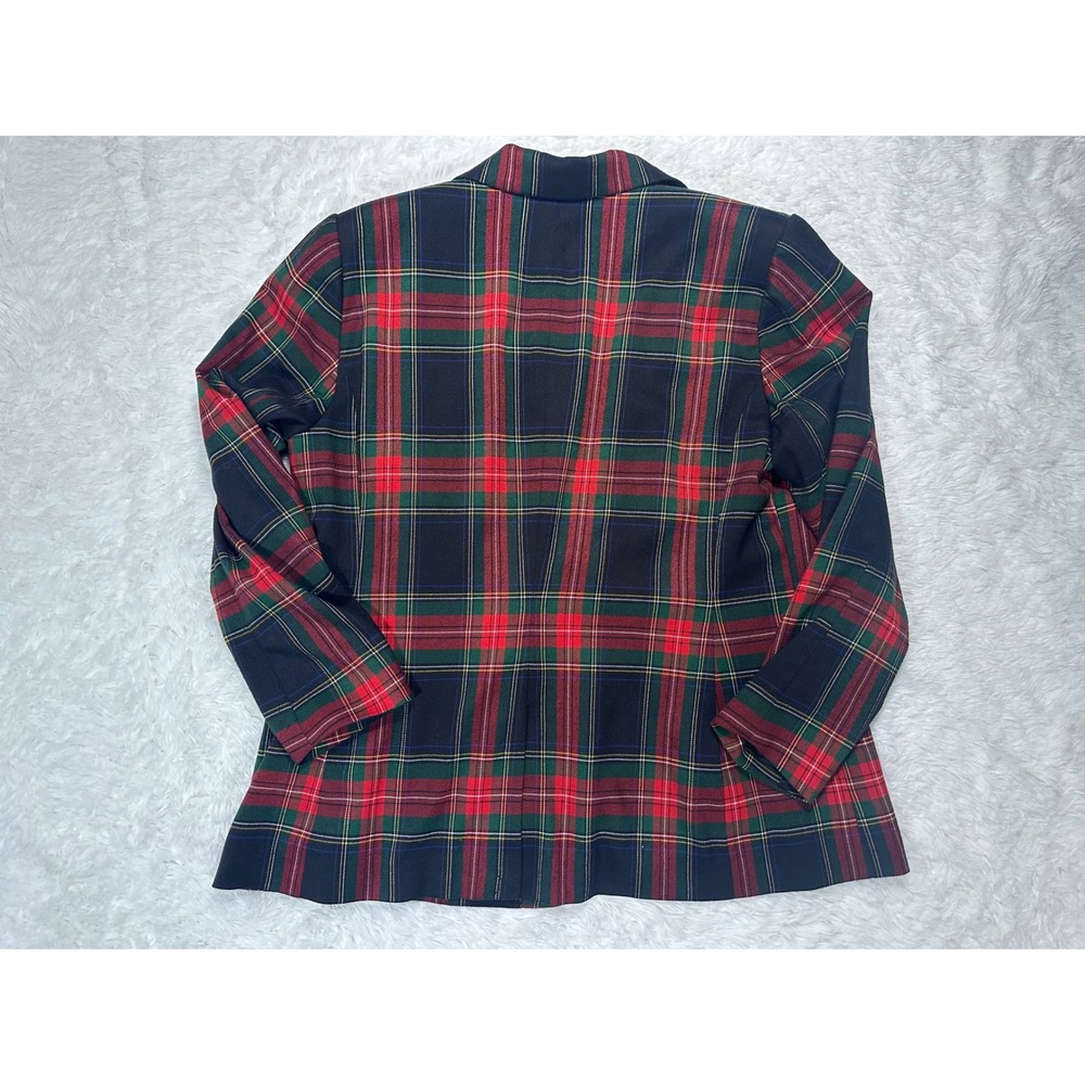 Lauren Ralph Lauren Plaid Tartan Crest Twill Suit Set Women's 14/16W - Picture 3 of 11